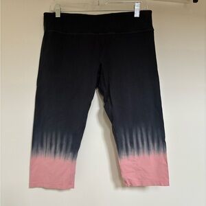 Calvin Klein Ombre Black to Pink Capris